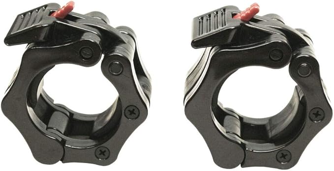 Quick Release Non-Slip Olympic Barbell Collar 2 Inch (Pair) with ABS