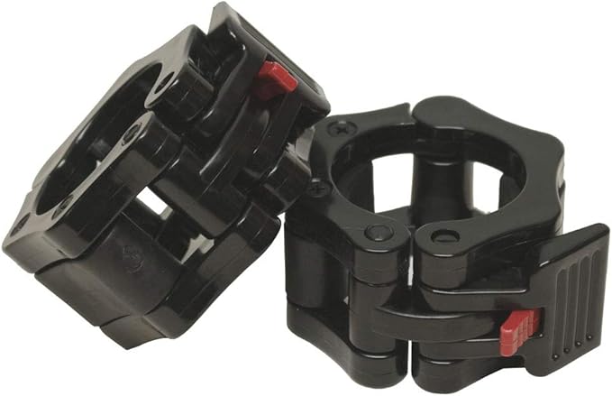 Quick Release Non-Slip Olympic Barbell Collar 2 Inch (Pair) with ABS